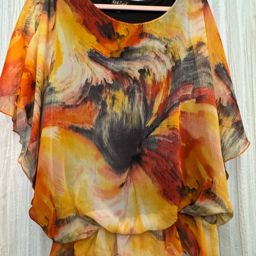 Women's Multicolor Abstract Top